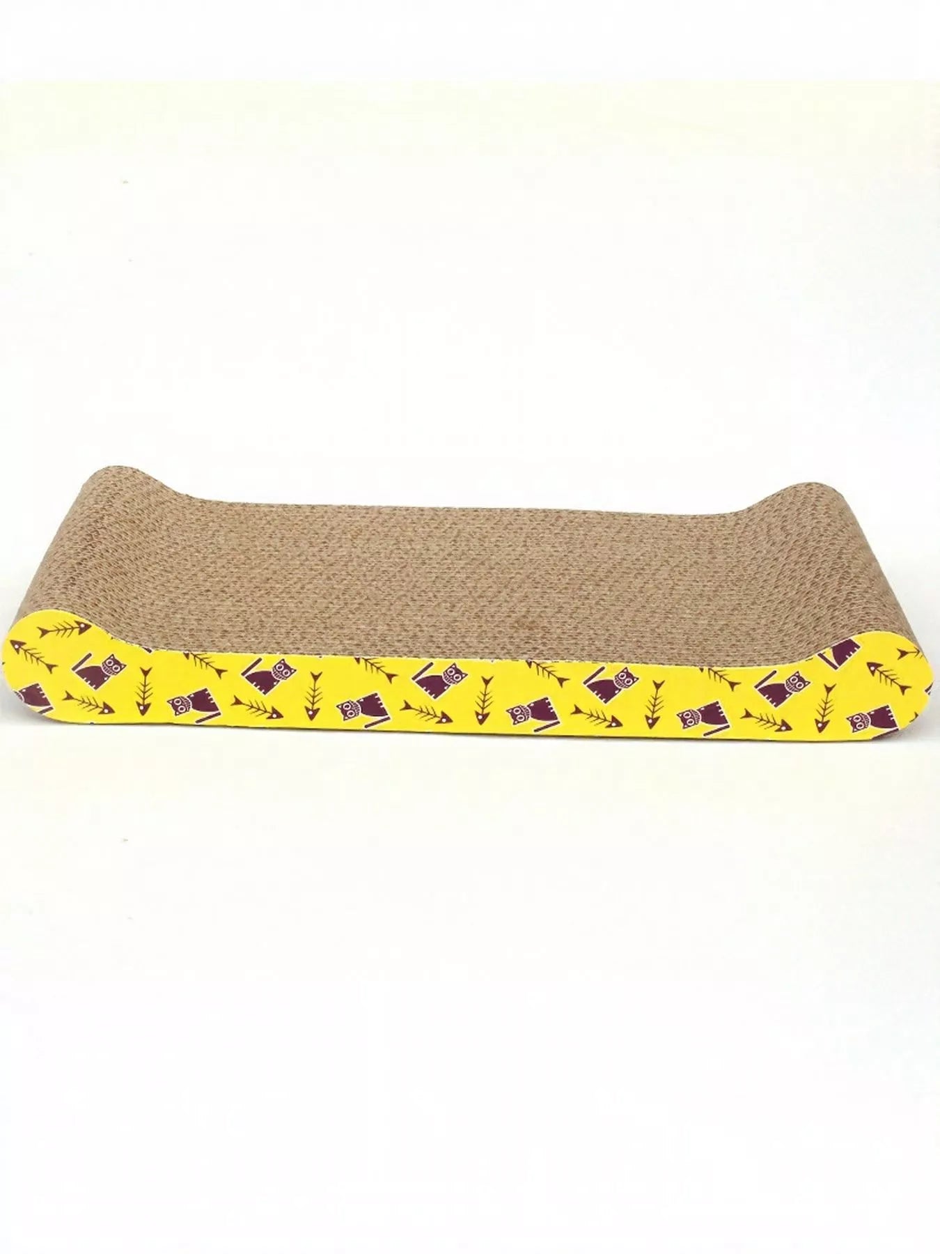 Durable Corrugated Cardboard Cat Scratching Post with Cartoon Pattern – Flat Scratcher for Cats – view 7