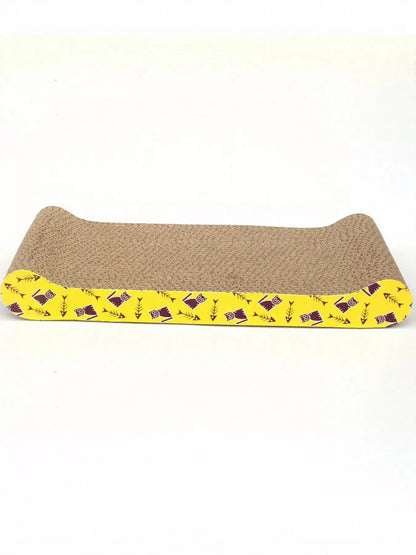 Durable Corrugated Cardboard Cat Scratching Post with Cartoon Pattern – Flat Scratcher for Cats – view 7