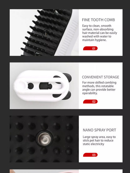 Electric Massage ABS Pet Hair Remover Comb – Vibrating Grooming Comb for Dogs & Cats – view 15