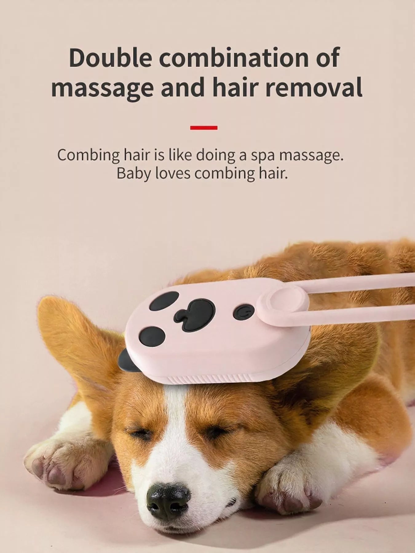 Electric Massage ABS Pet Hair Remover Comb – Vibrating Grooming Comb for Dogs & Cats – view 3