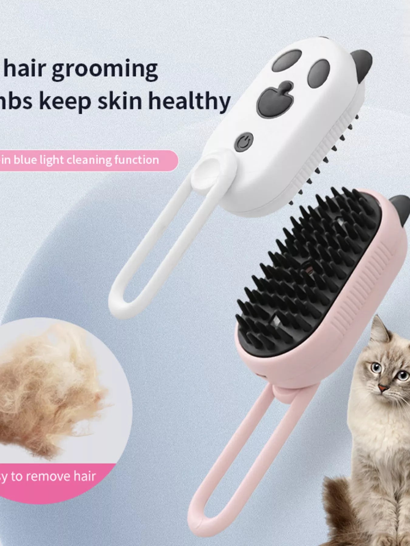 Electric Massage ABS Pet Hair Remover Comb – Vibrating Grooming Comb for Dogs & Cats – view 4