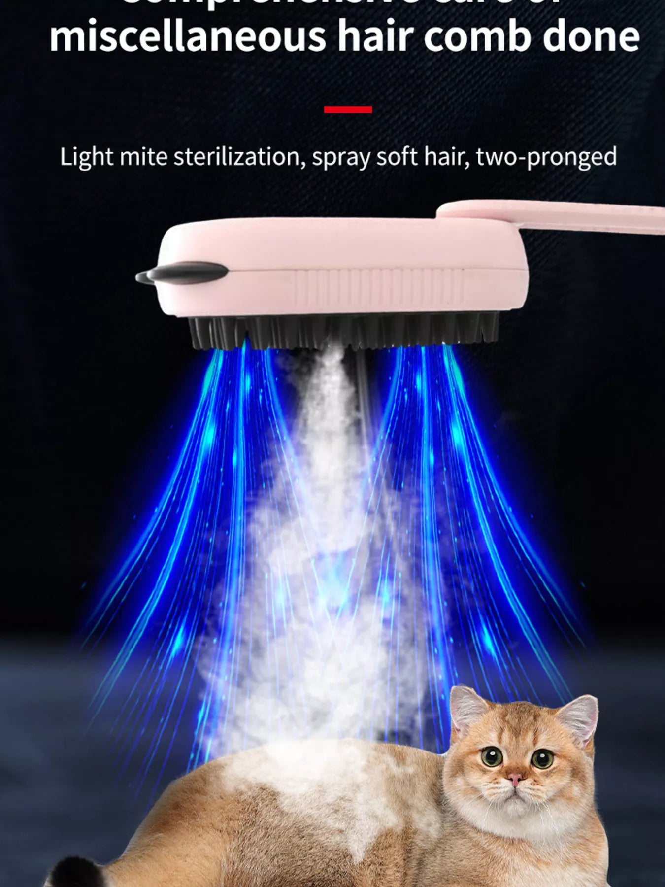 Electric Massage ABS Pet Hair Remover Comb – Vibrating Grooming Comb for Dogs & Cats – view 7
