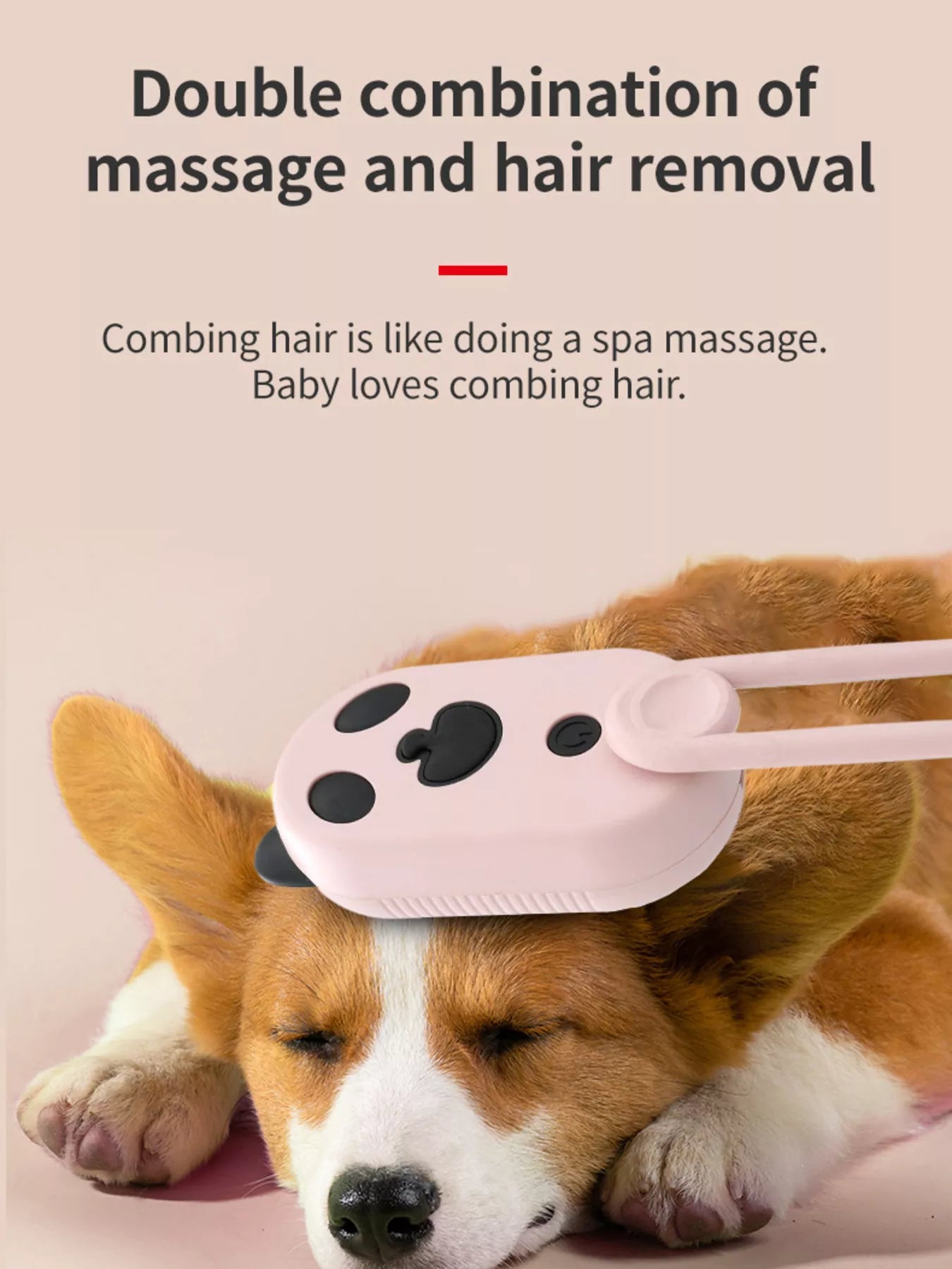 Electric Massage ABS Pet Hair Remover Comb – Vibrating Grooming Comb for Dogs & Cats – view 8