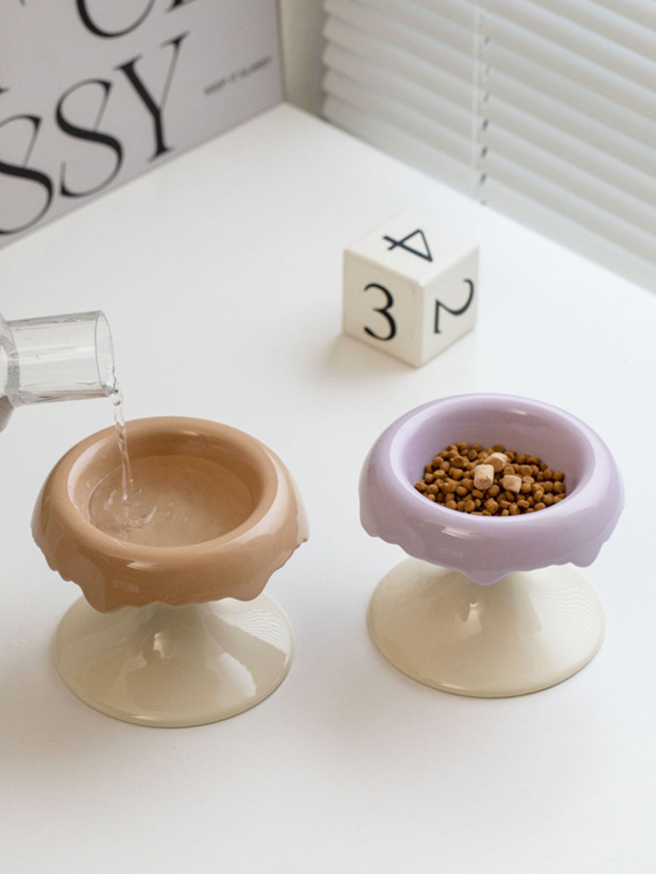 Elevated Ceramic Pet Bowl – Raised Food & Water Bowl for Dogs & Cats – view 13