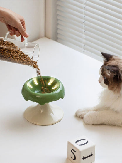 Elevated Ceramic Pet Bowl – Raised Food & Water Bowl for Dogs & Cats – view 3