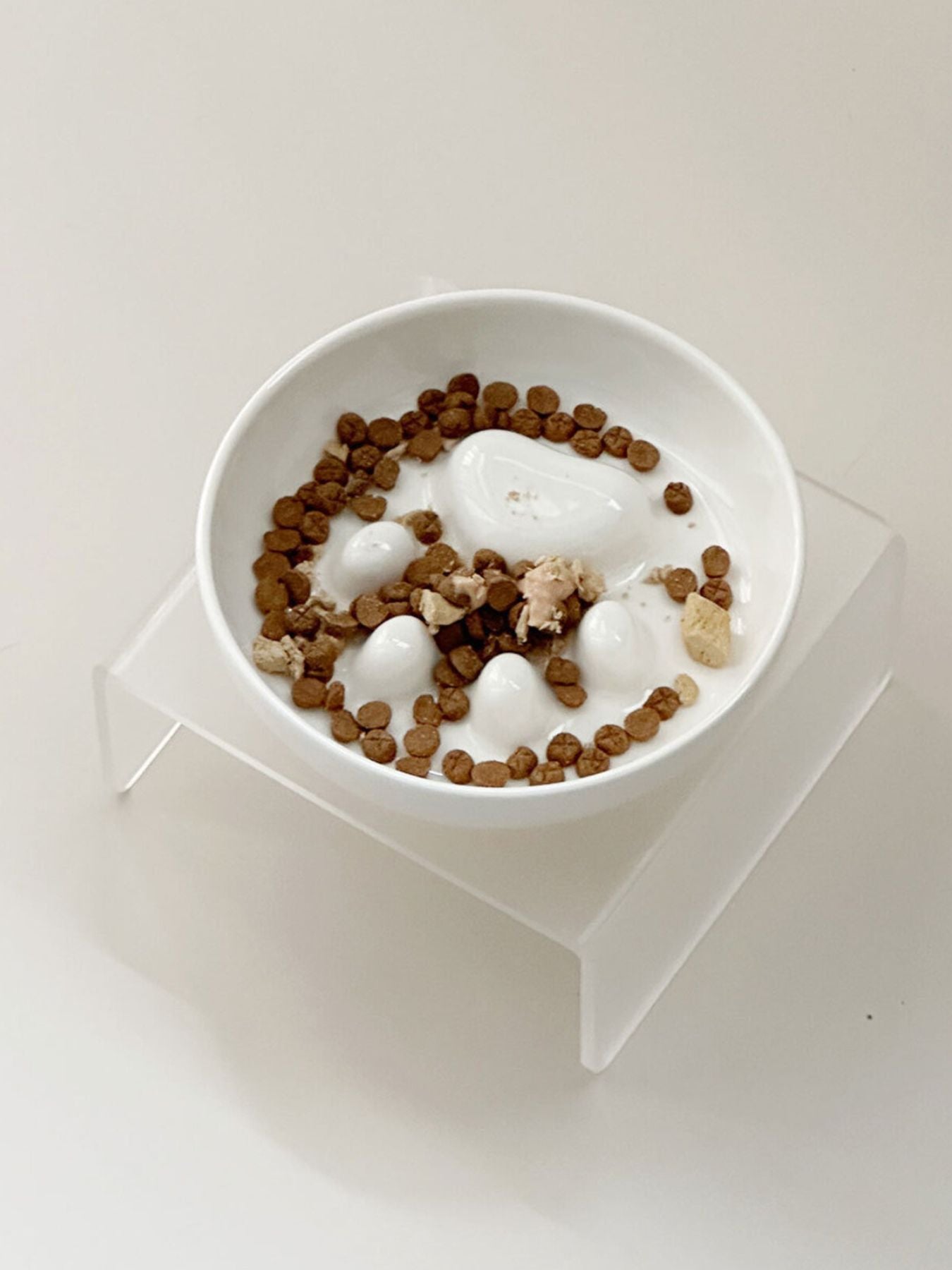 Elevated Plastic Slow Feeder Pet Bowl – view 5
