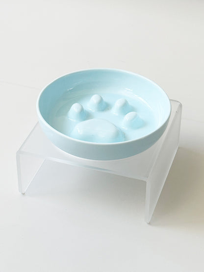Elevated Plastic Slow Feeder Pet Bowl – view 7