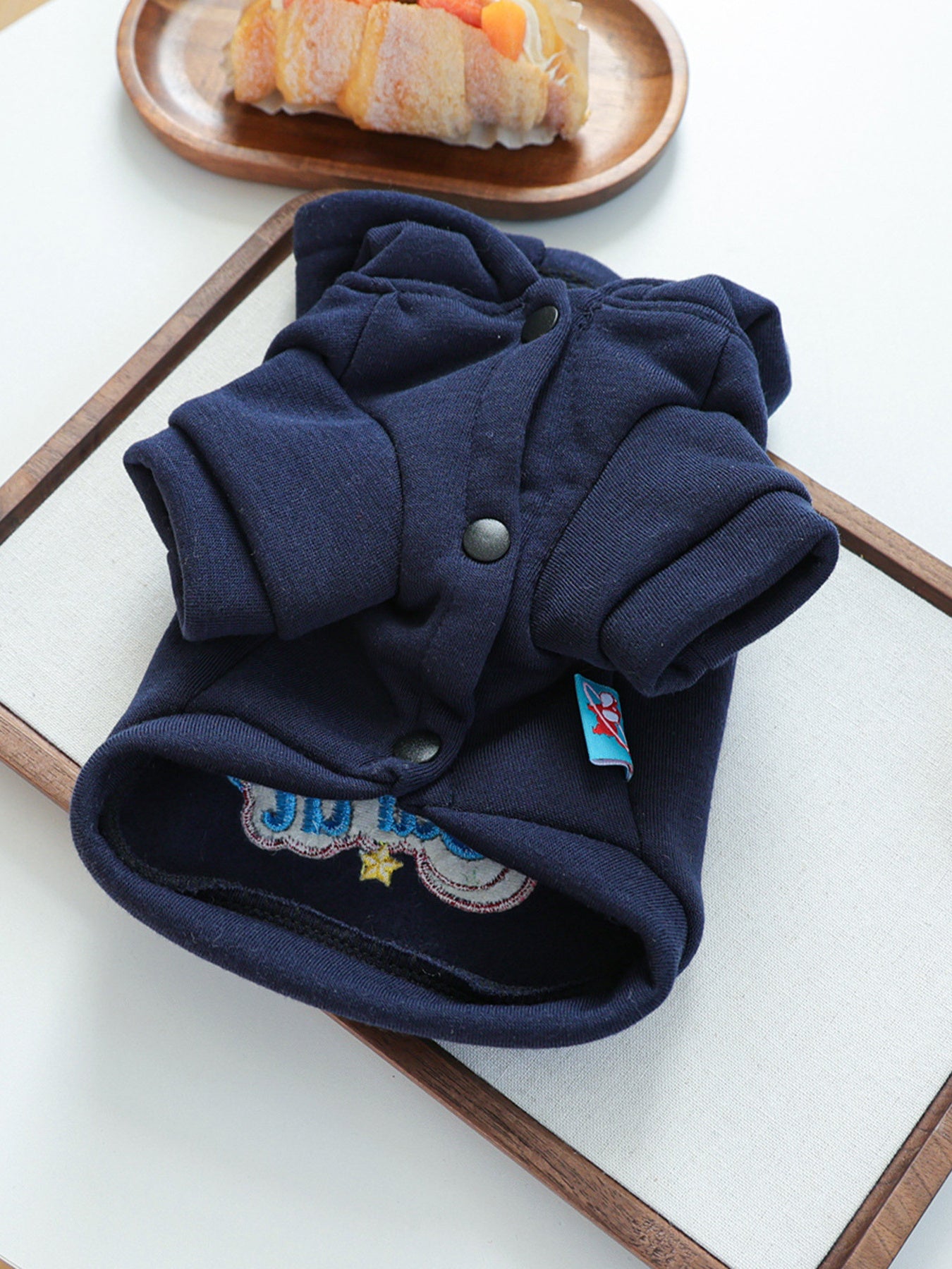 Embroidered Polyester Pet Hoodie – Cozy Hooded Sweatshirt for Dogs & Cats, XS–XL – view 5