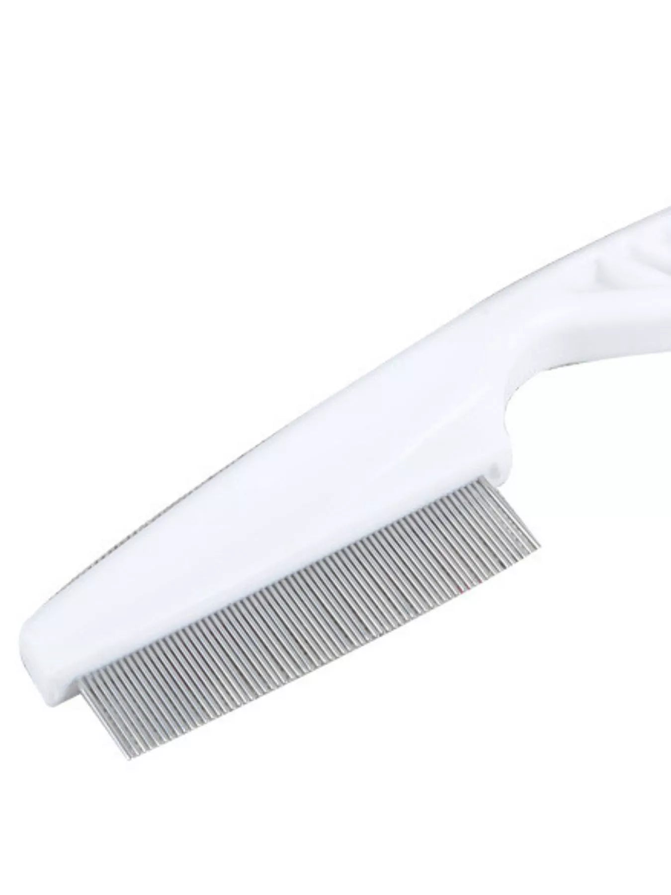 Fine Tooth Steel Pet Hair Remover Comb – Deshedding Grooming Comb for Dogs & Cats – view 5