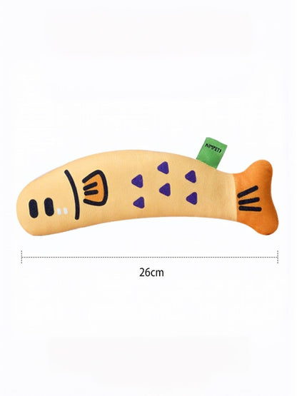Fish Design Polyester Pet Plush Toy – Soft Stuffed Toy for Cats & Dogs – view 5