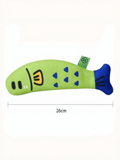 Fish Design Polyester Pet Plush Toy – Soft Stuffed Toy for Cats & Dogs – view 7