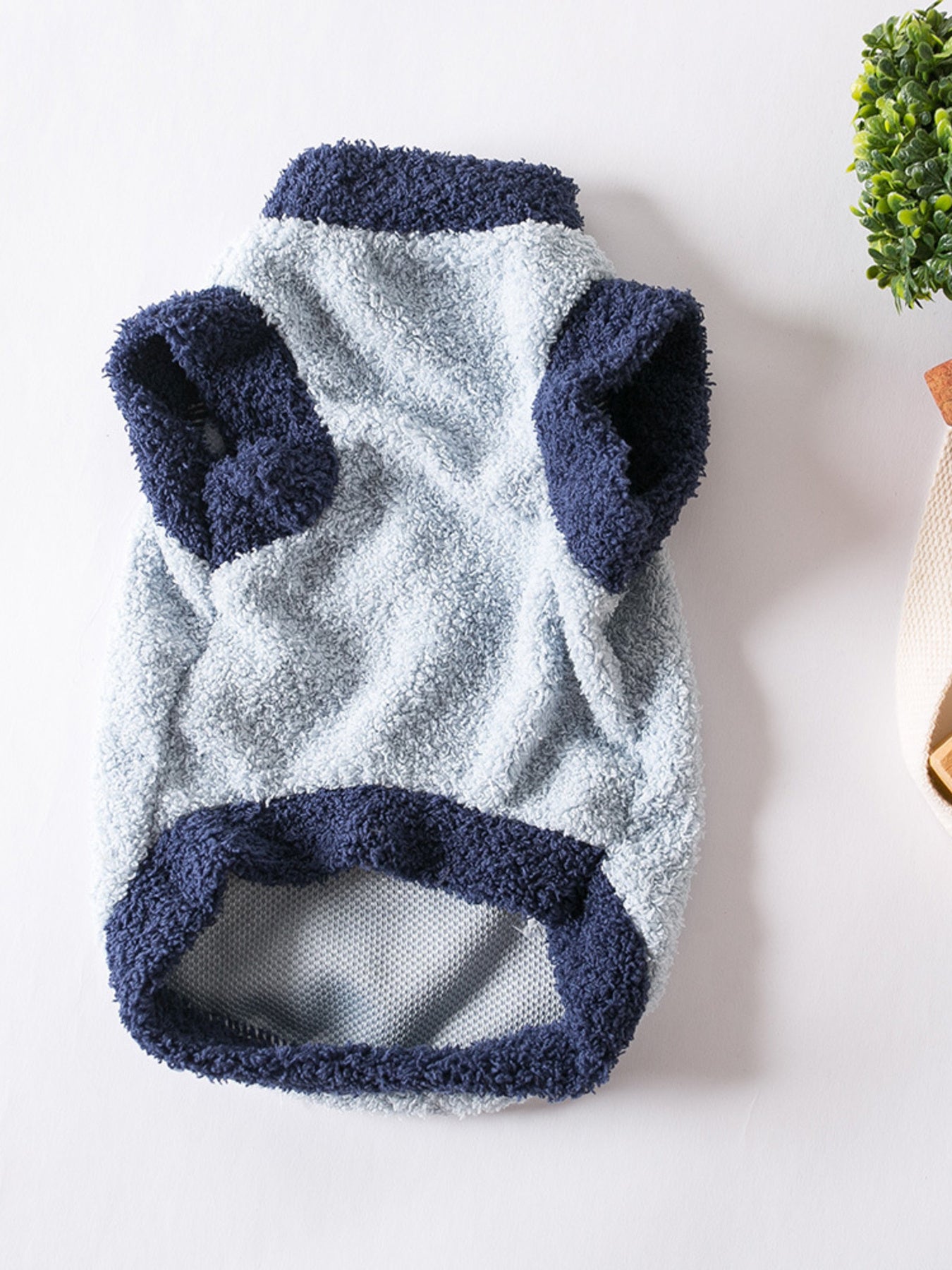 Fleece Pet Sweater with Button Detail – Cozy Dog & Cat Winter Knitwear – view 2