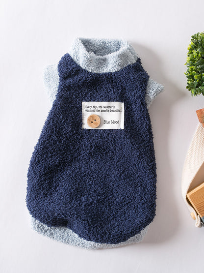 Fleece Pet Sweater with Button Detail – Cozy Dog & Cat Winter Knitwear – view 5