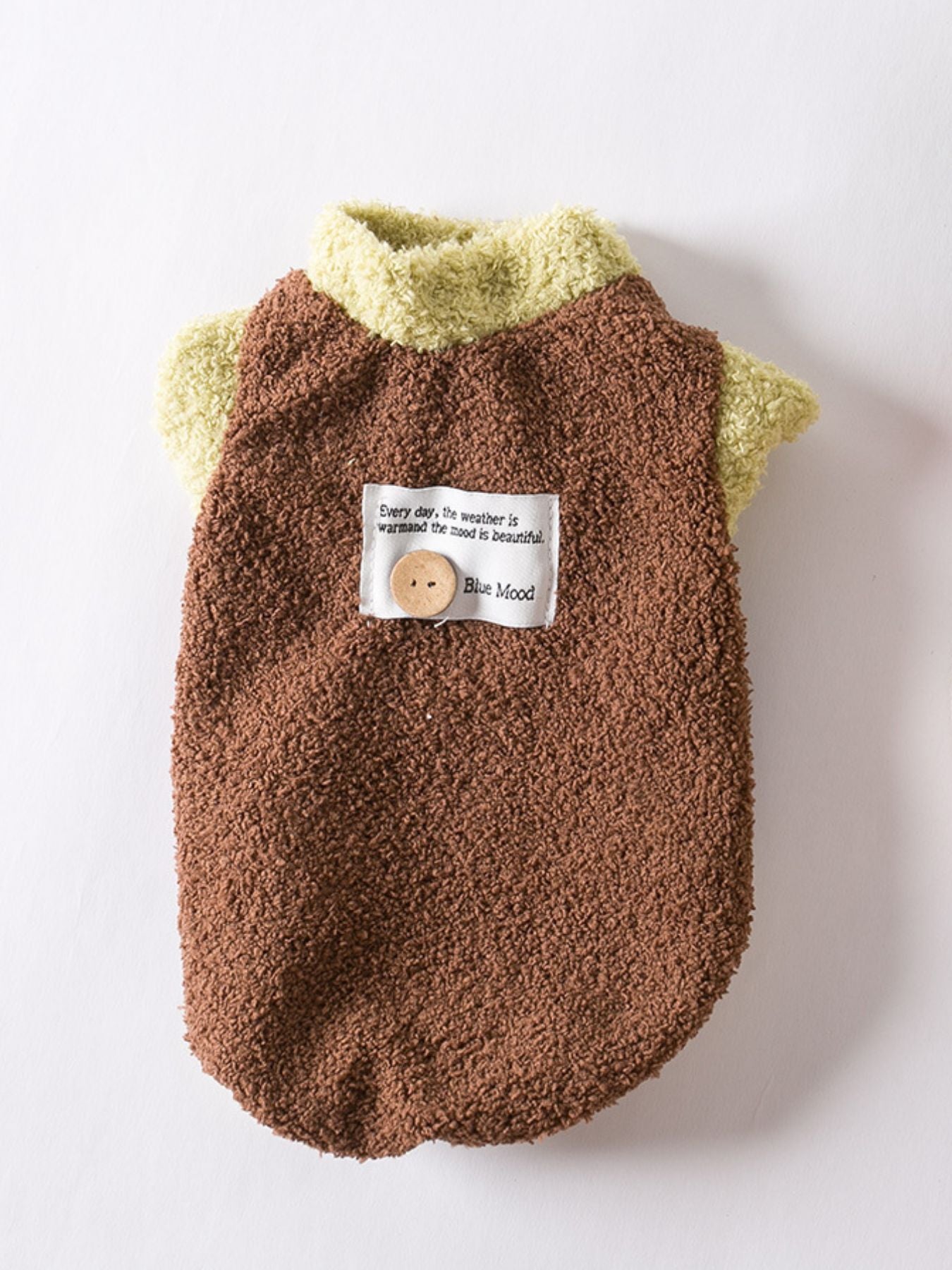 Fleece Pet Sweater with Button Detail – Cozy Dog & Cat Winter Knitwear – view 9