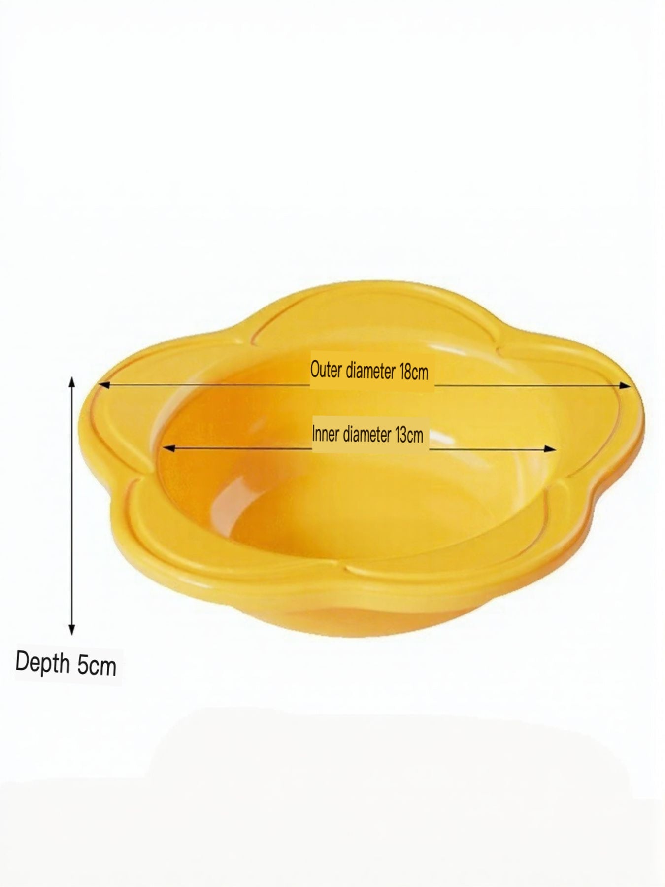 Flower Shape ABS Pet Bowl – Decorative Food & Water Bowl for Dogs & Cats – view 3