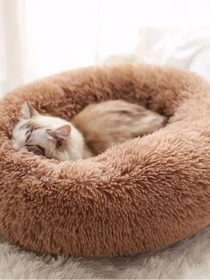 Fluffy Plush Donut Pet Nest Bed – view 3