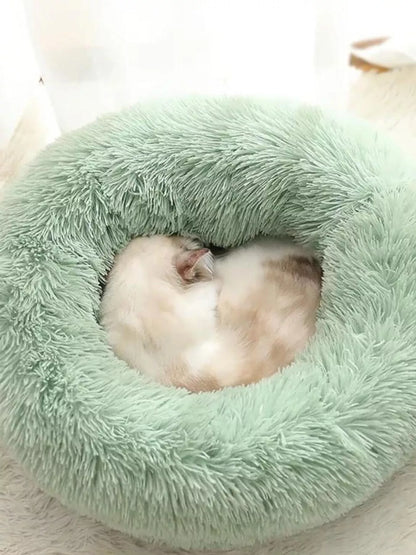 Fluffy Plush Donut Pet Nest Bed – view 6