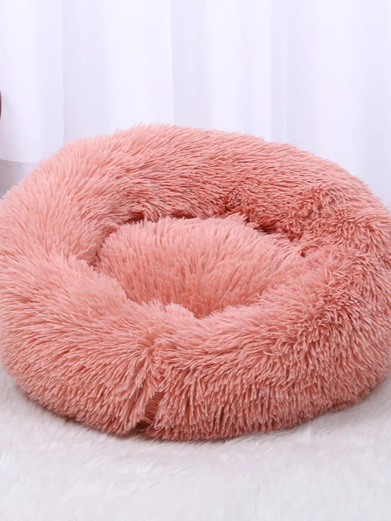 Fluffy Plush Donut Pet Nest Bed – view 8