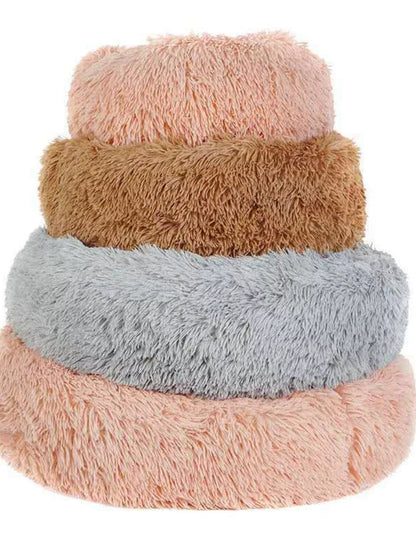 Fluffy Plush Donut Pet Nest Bed – view 9