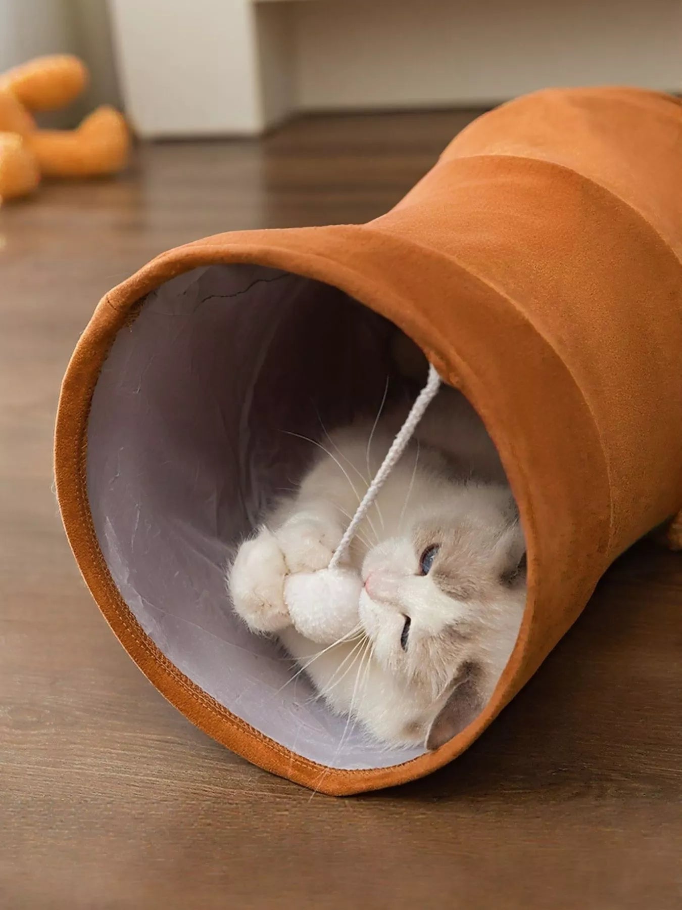 Foldable Polyester Cat Tunnel Toy – Collapsible Pop-Up Play Tunnel for Cats – view 3