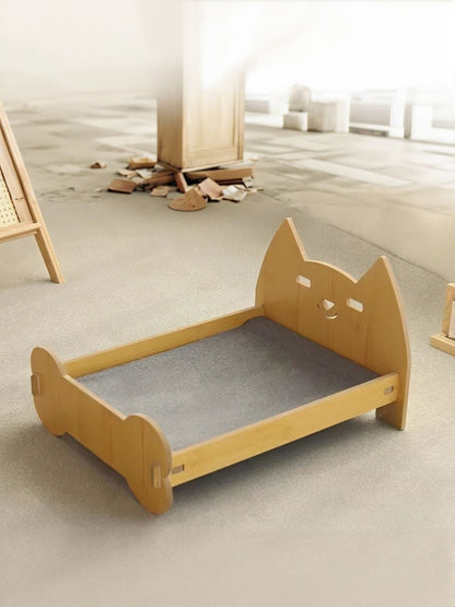 Foldable Wooden Pet Bed – Elevated Raised Bed for Dogs & Cats, S & L – view 7