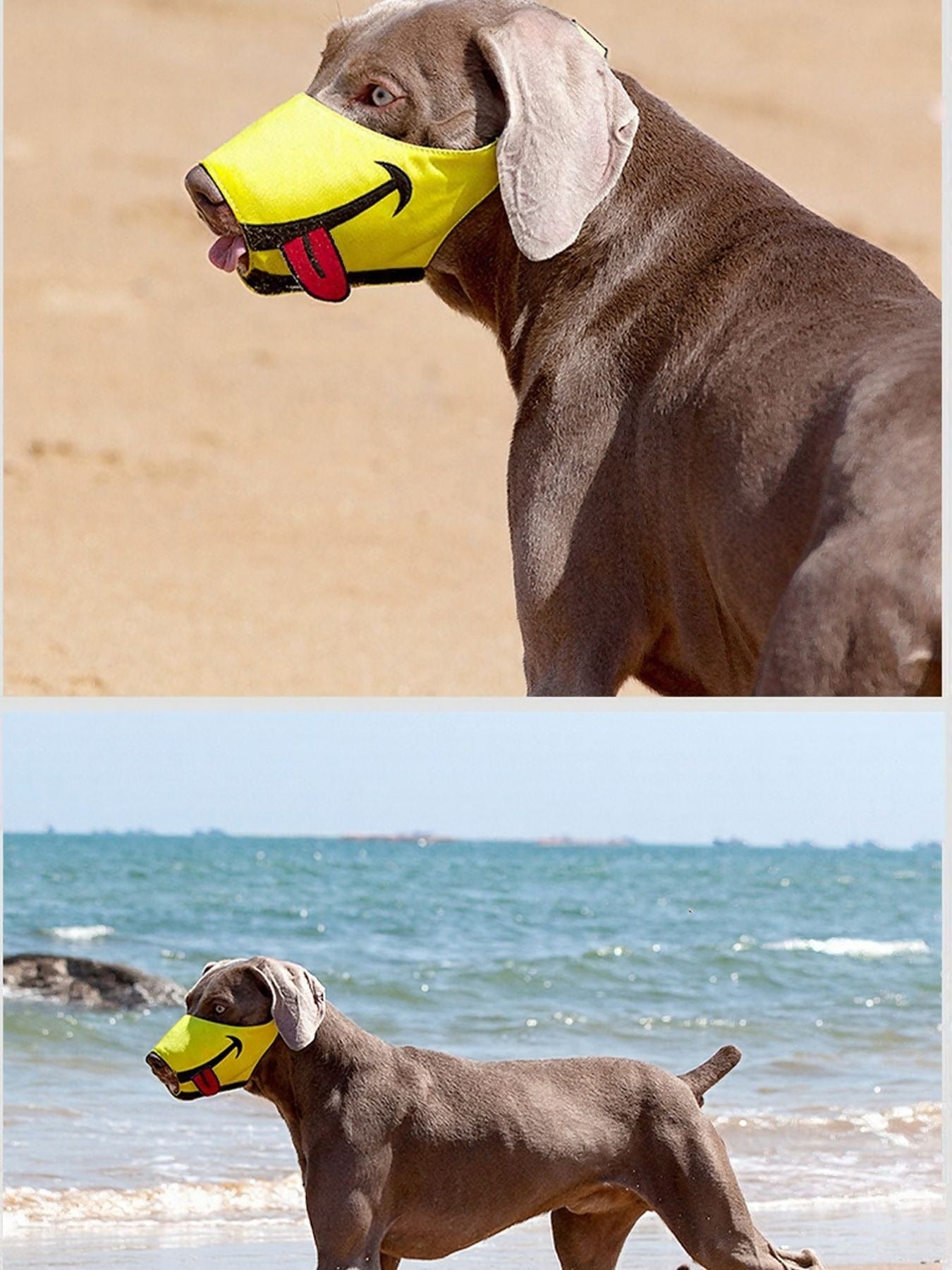 Funny Face Anti-Bite Pet Muzzle – Safe & Comfortable Dog Muzzle – view 3