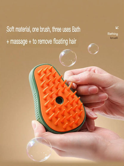 Gentle Silicone Bristle Pet Shower Brush – Soft Bath & Massage Brush for Dogs & Cats – view 10