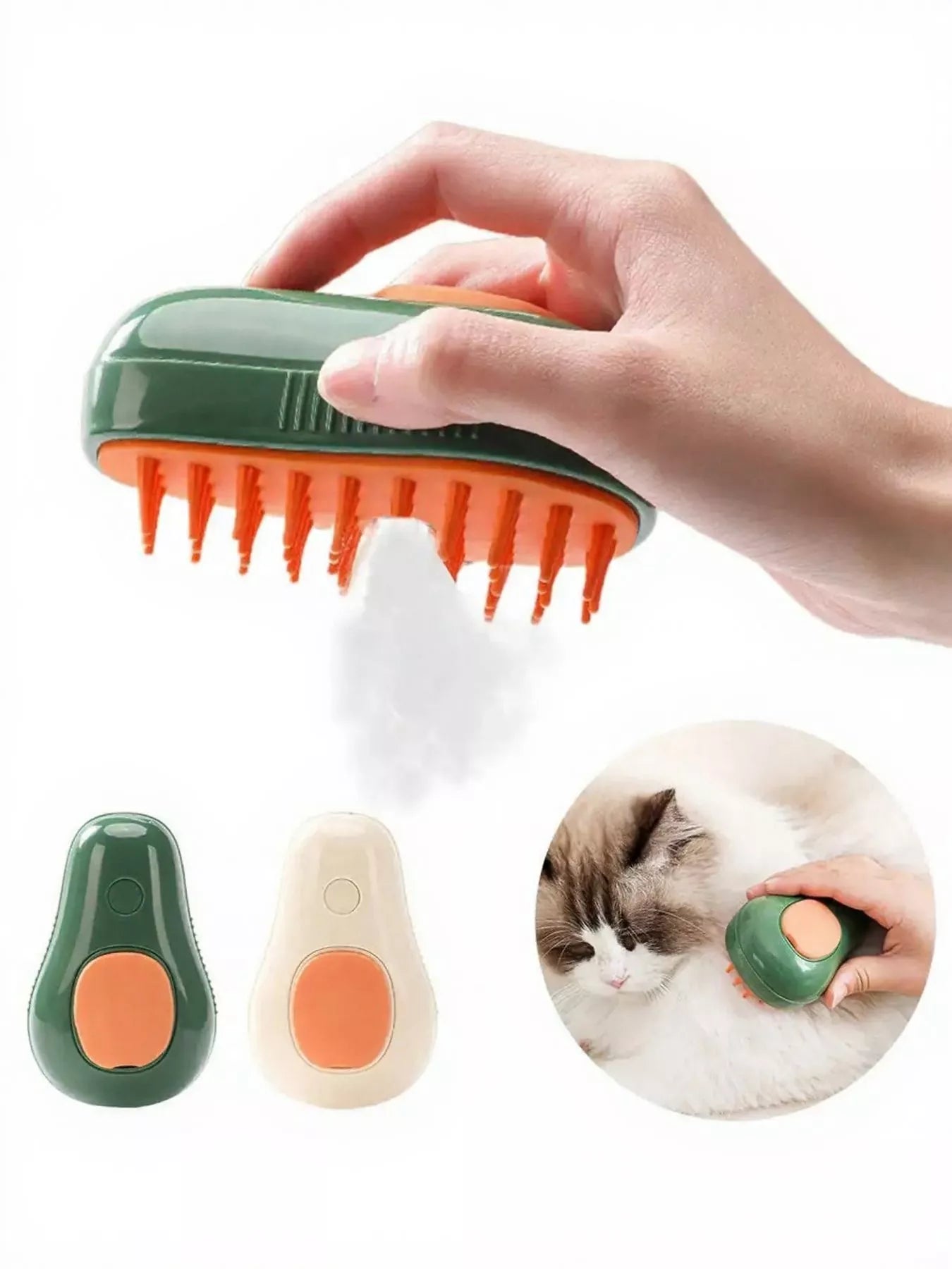 Gentle Silicone Bristle Pet Shower Brush – Soft Bath & Massage Brush for Dogs & Cats – view 4
