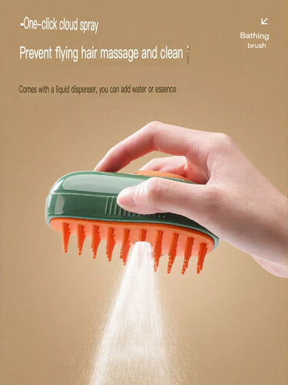 Gentle Silicone Bristle Pet Shower Brush – Soft Bath & Massage Brush for Dogs & Cats – view 8