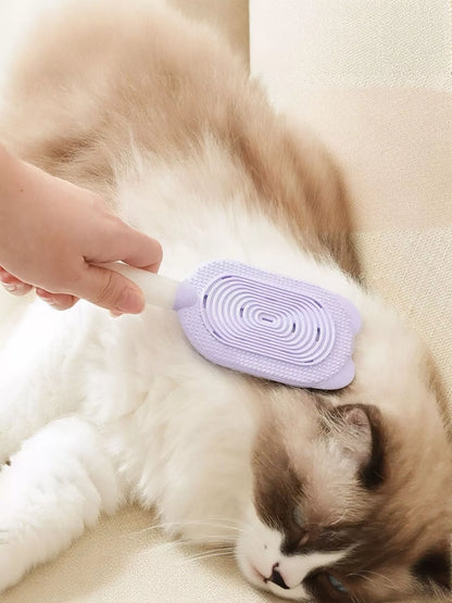 Gentle Silicone Pet Hair Remover Brush – ABS Grooming Brush for Dogs & Cats – view 3