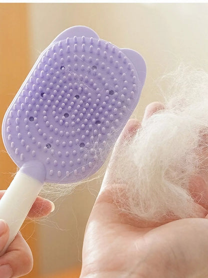 Gentle Silicone Pet Hair Remover Brush – ABS Grooming Brush for Dogs & Cats – view 6