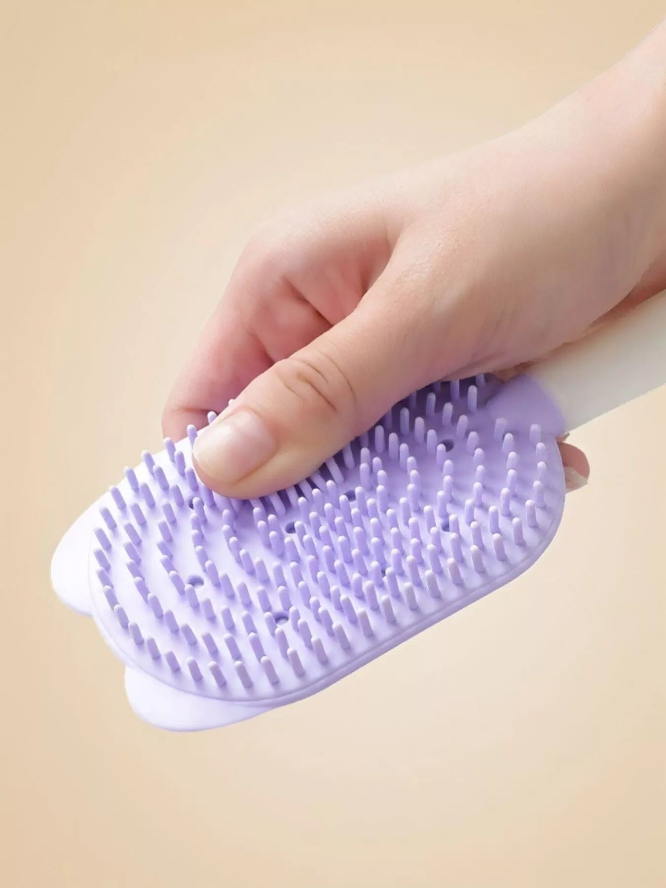 Gentle Silicone Pet Hair Remover Brush – ABS Grooming Brush for Dogs & Cats – view 7