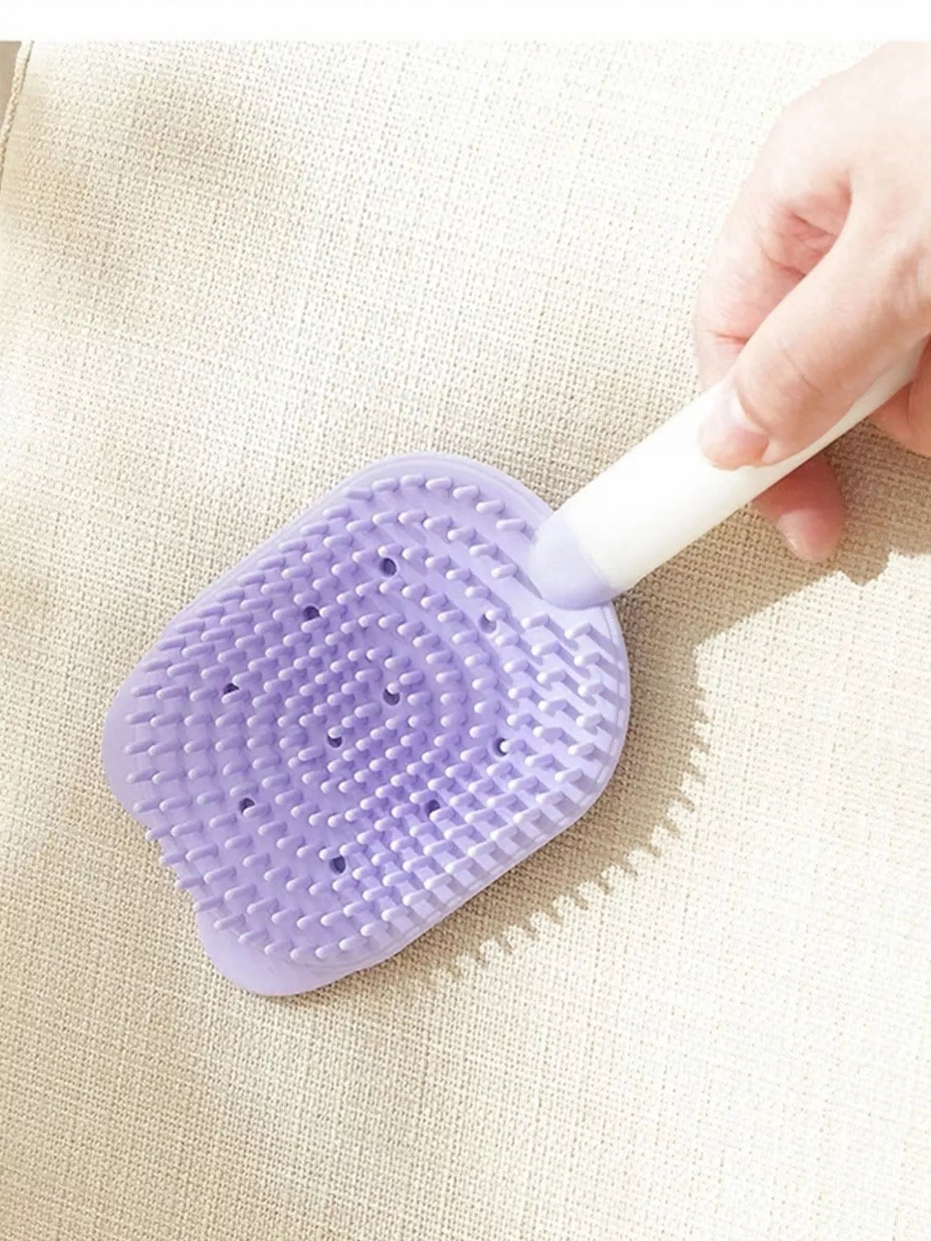 Gentle Silicone Pet Hair Remover Brush – ABS Grooming Brush for Dogs & Cats – view 8
