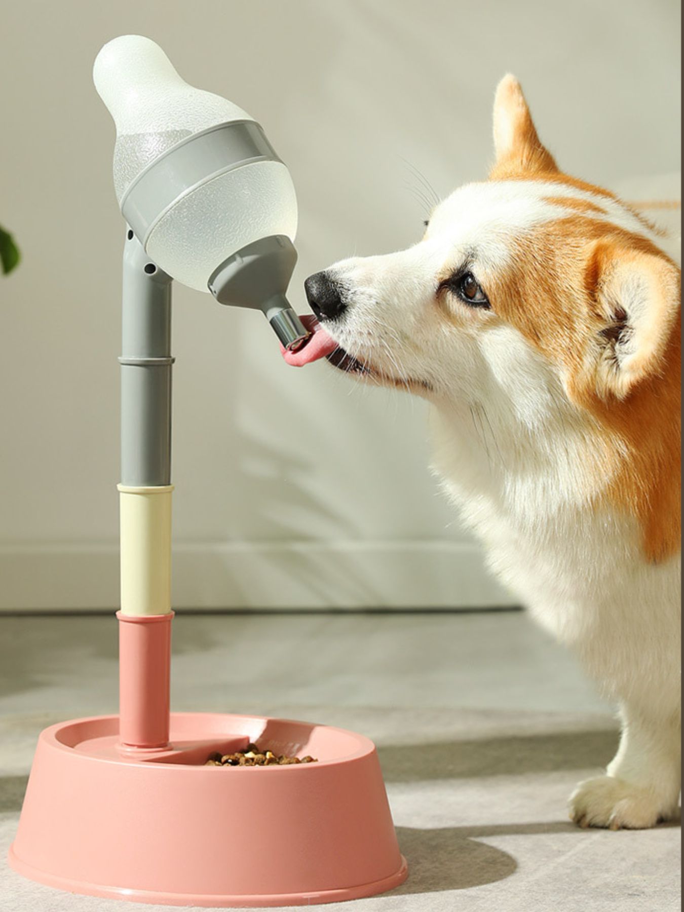 Gravity-Fed Automatic Water Dispenser Pet Bowl – view 2