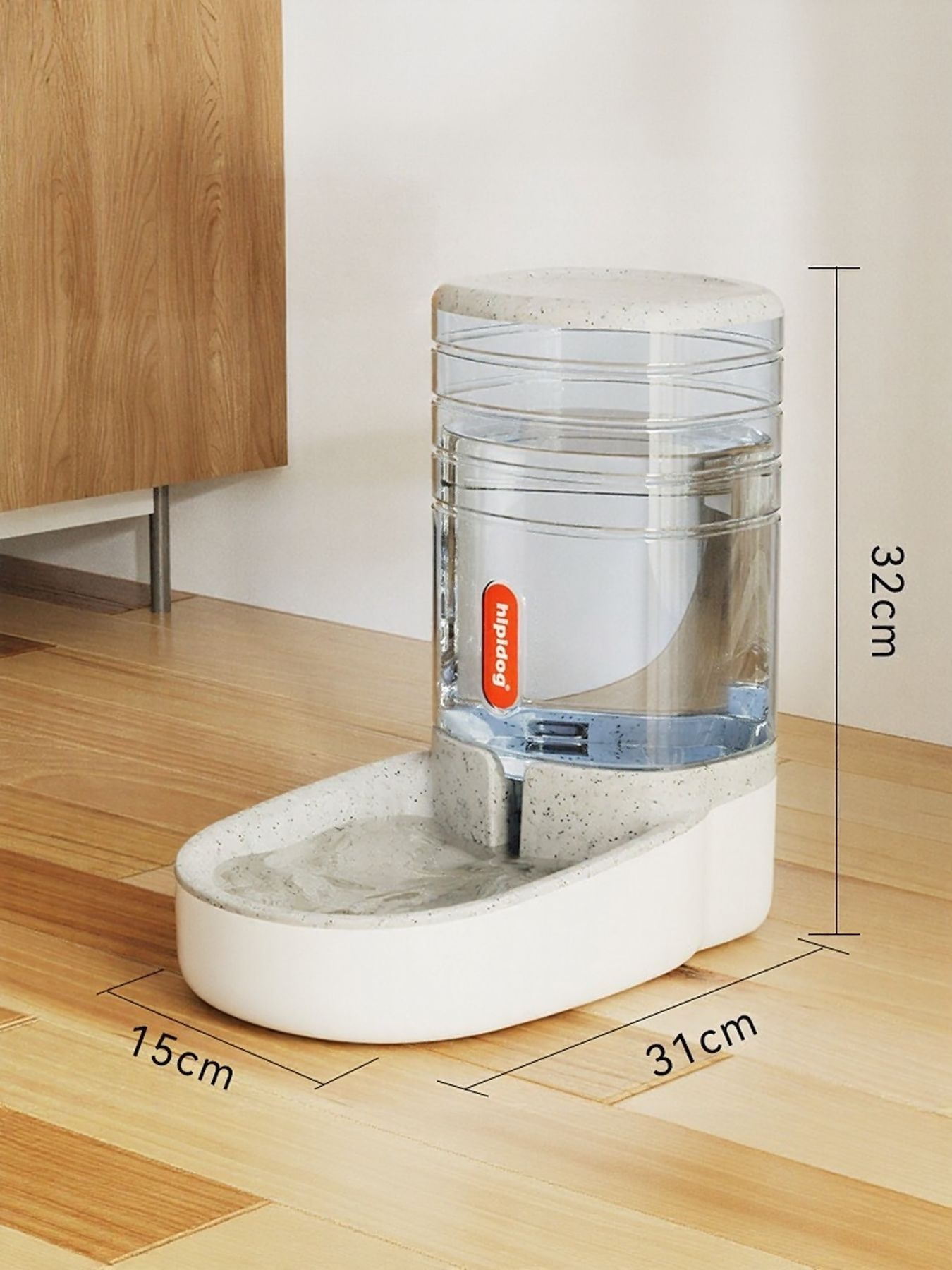 Gravity-Fed Pet Food and Water Dispenser Set – view 2
