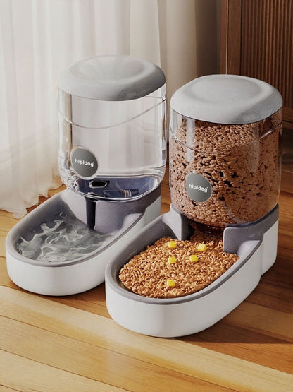 Gravity-Fed Pet Food and Water Dispenser Set – view 4