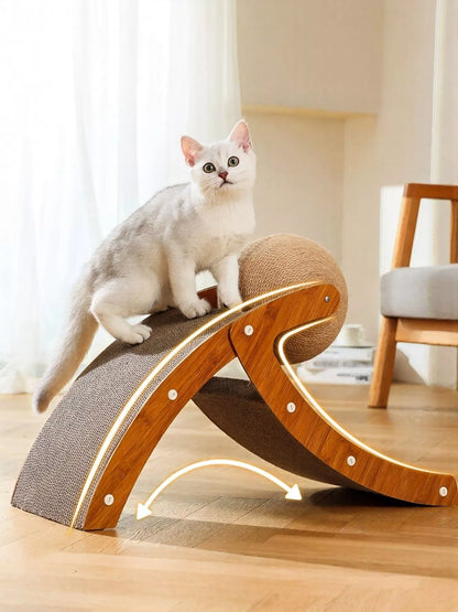 Interactive Ball & Ramp Cat Scratching Post with Toy – view 6