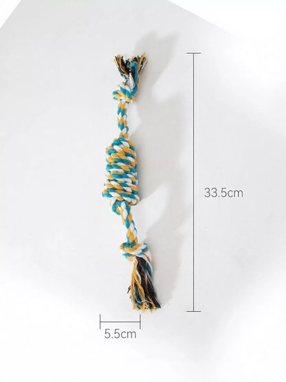Interactive Cotton Rope Knot Pet Toy – Durable Tug & Chew Toy for Dogs & Cats – view 11