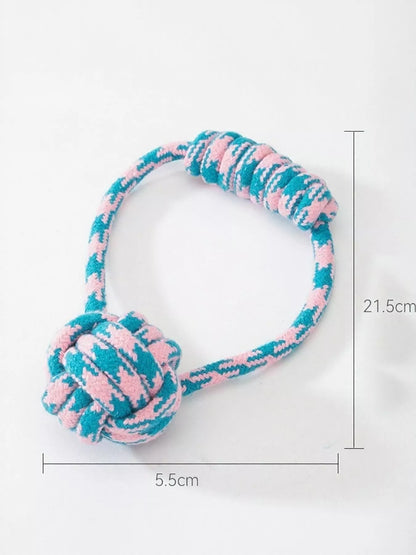 Interactive Cotton Rope Knot Pet Toy – Durable Tug & Chew Toy for Dogs & Cats – view 8