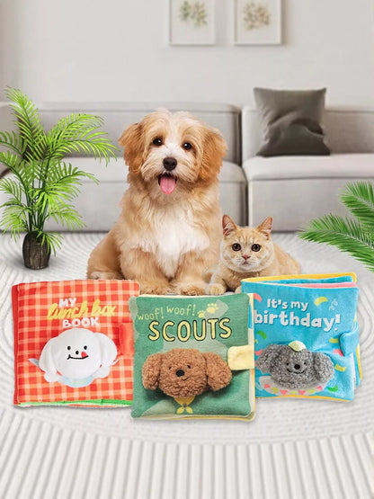 Interactive Crinkle Sound Book Pet Toy – view 3