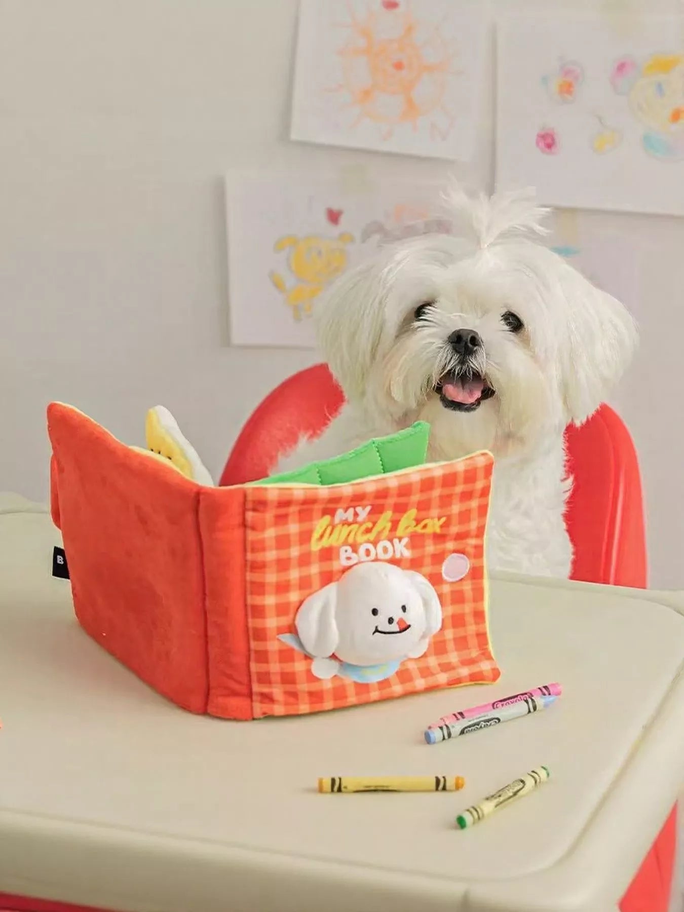 Interactive Crinkle Sound Book Pet Toy – view 4