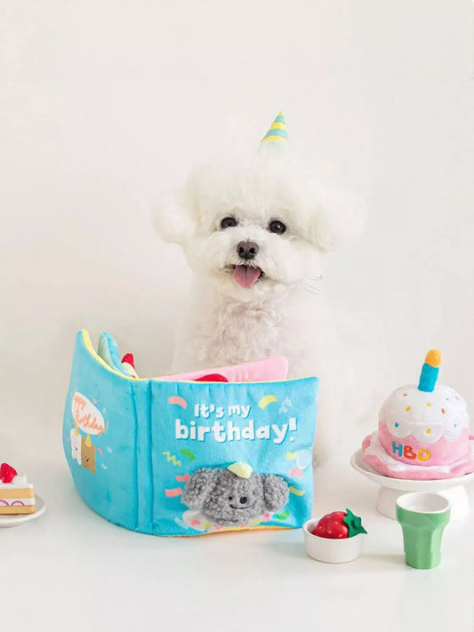 Interactive crinkle sound book pet toy for dogs and cats