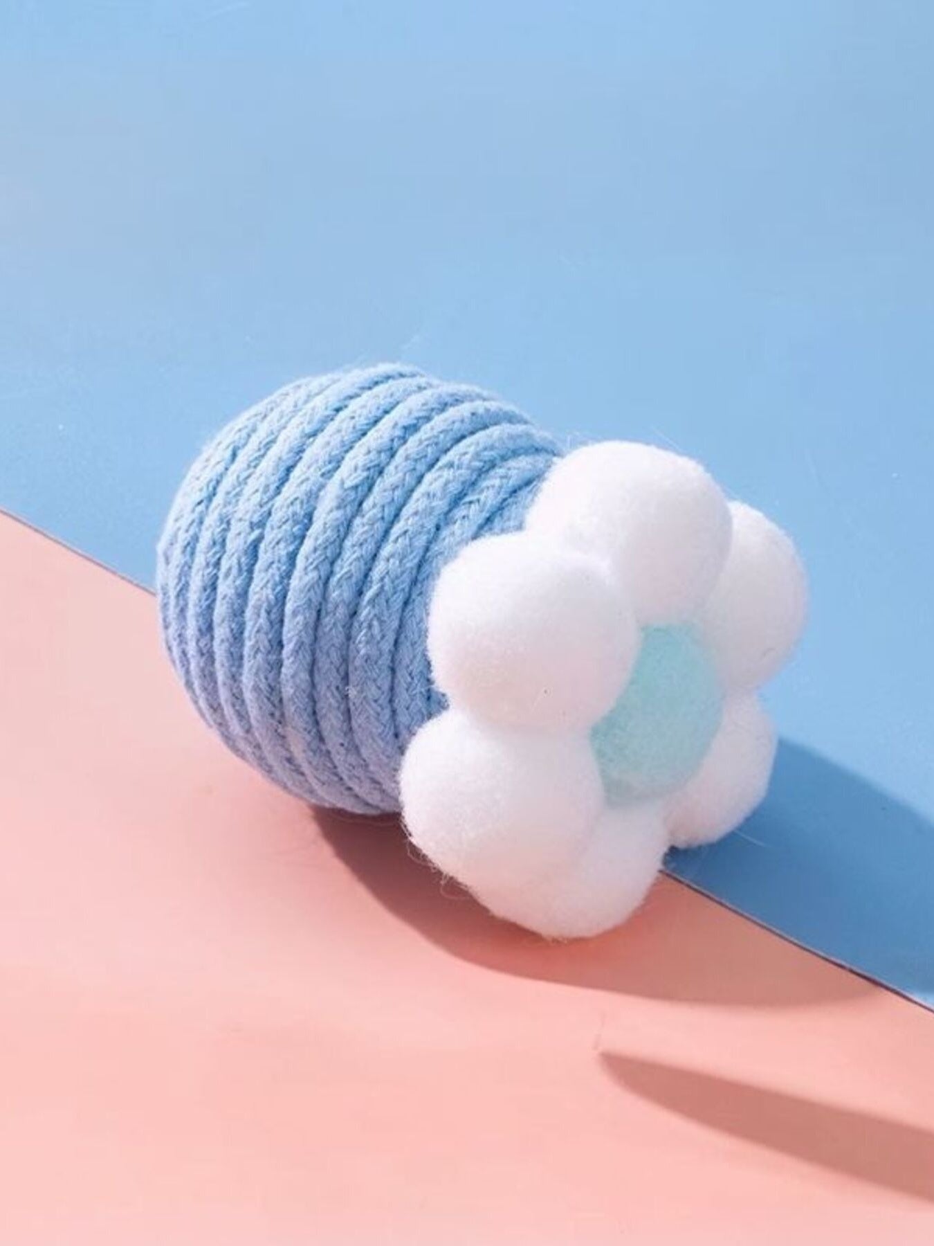 Interactive Flower Design Squeaky Pet Toy – Cotton Cord Sound Toy for Dogs & Cats – view 9