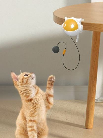 Interactive Hanging Cat Teaser Toy with Ball – Electric ABS Dangling Toy for Cats – view 2