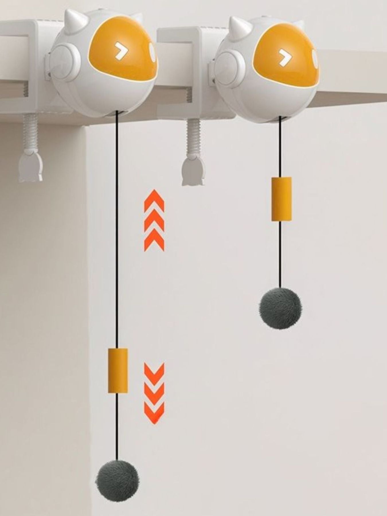 Interactive Hanging Cat Teaser Toy with Ball – Electric ABS Dangling Toy for Cats – view 3