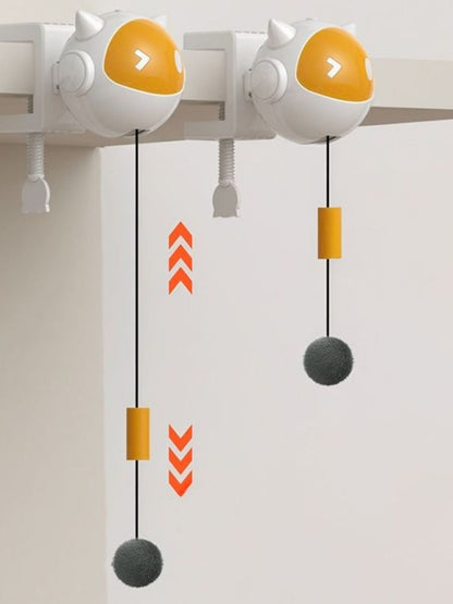 Interactive Hanging Cat Teaser Toy with Ball – Electric ABS Dangling Toy for Cats – view 3