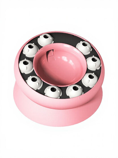 Interactive Plastic Cat Treat Dispenser Puzzle Toy – Mental Enrichment Feeder for Cats – view 10