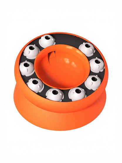 Interactive Plastic Cat Treat Dispenser Puzzle Toy – Mental Enrichment Feeder for Cats – view 8