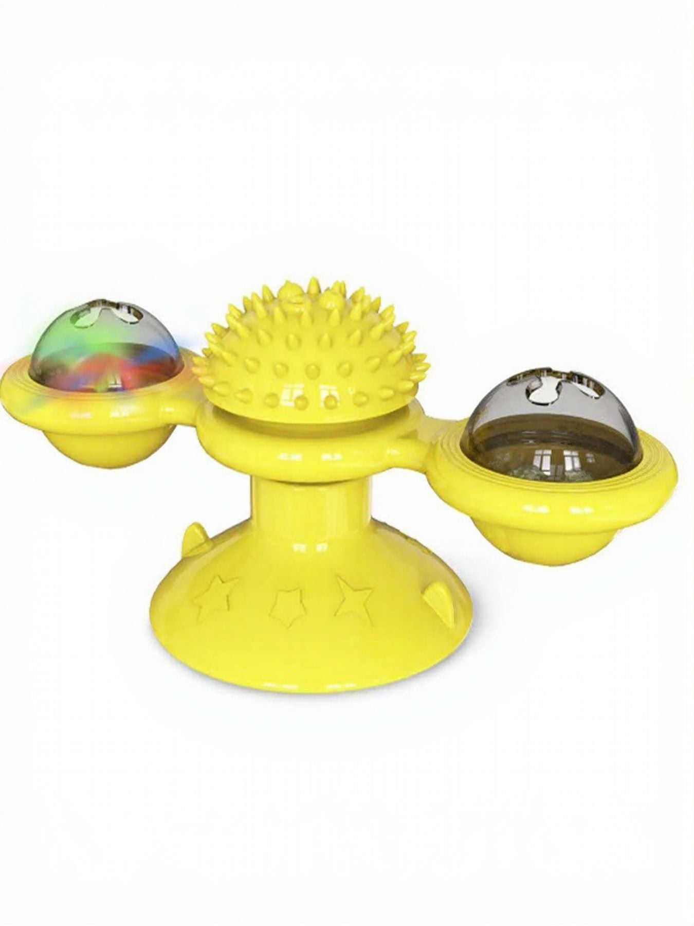 Interactive Rotating TPR Cat Toy Set with Suction Cup – Spinning Teaser for Cats – view 3