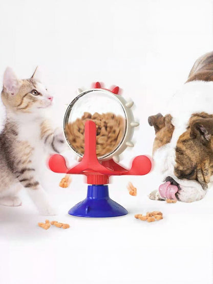 Interactive Rotating TPR Cat Toy Set with Suction Cup – Spinning Teaser for Cats – view 6